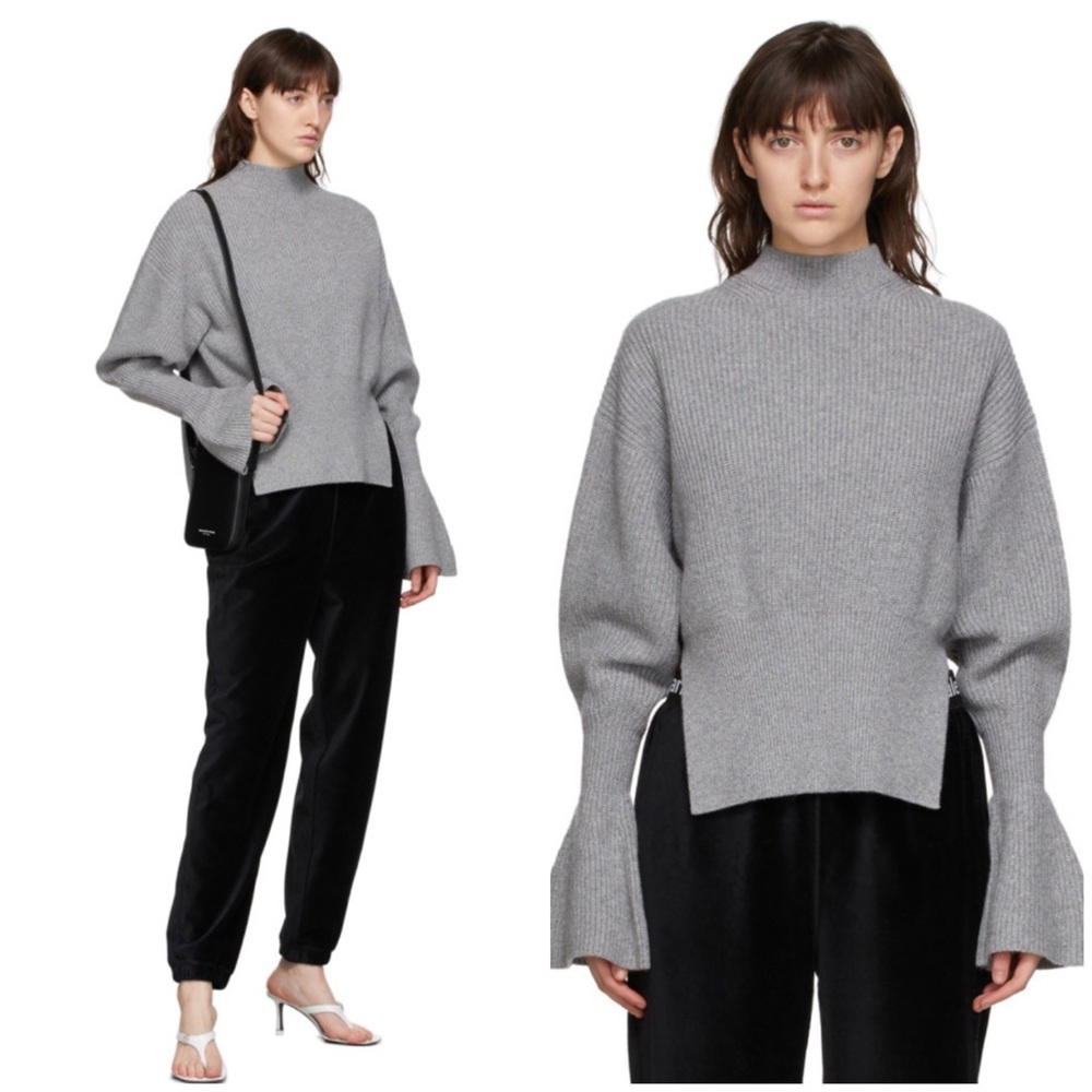 Alexander wang engineered sleeves sweater